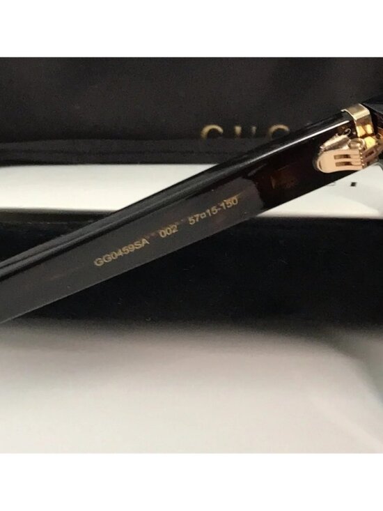 New Authentic Gucci GG0459SA 002 Havana Brown Butterfly Sunglasses main image 7